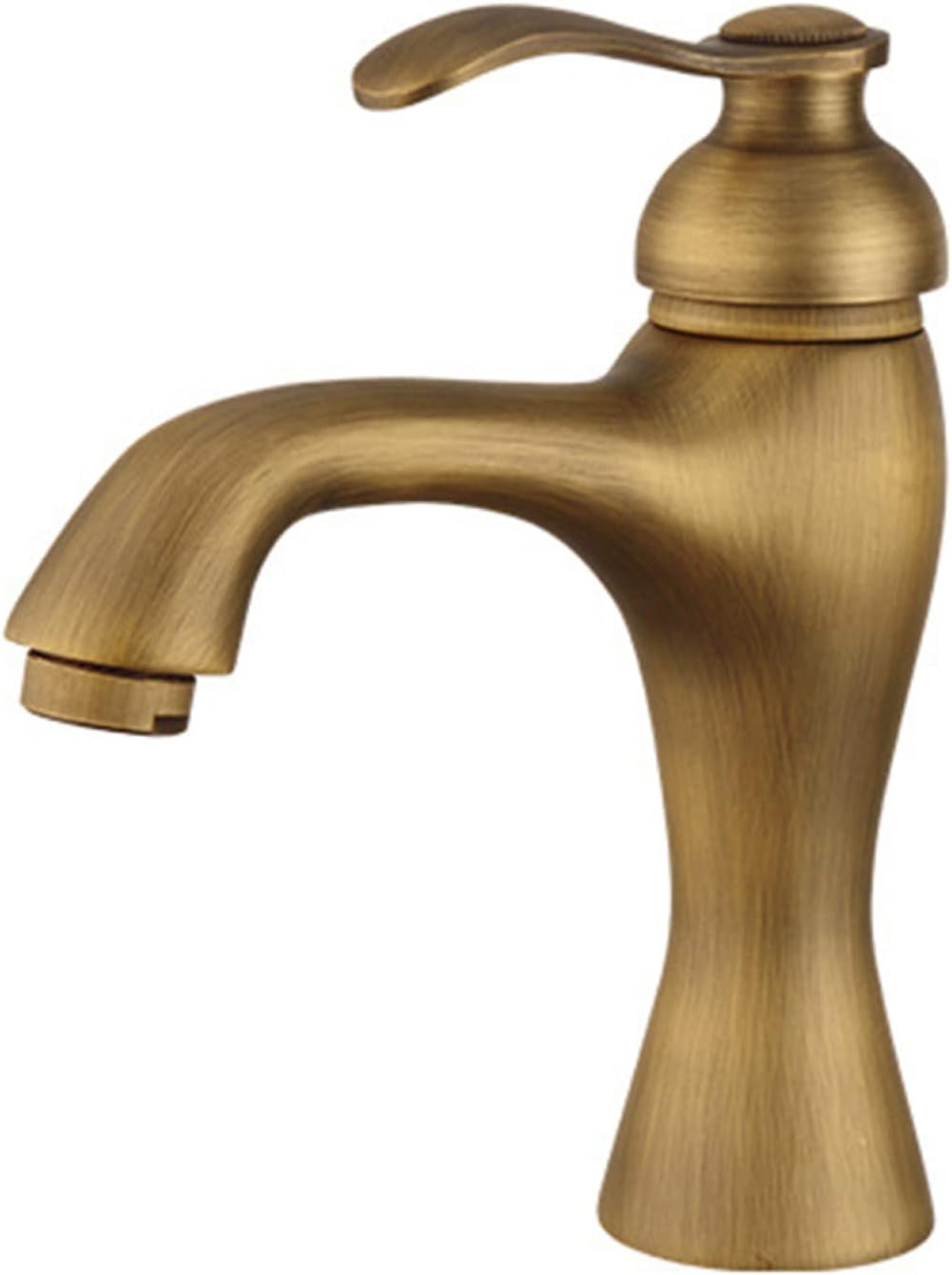 Vintage Bathroom Faucet, Brass Bathroom Faucet, Cold Hot Mixer Vintage Vanity Tap, Single Hole Single Handle Bathroom Sink Faucet, Antique Faucet