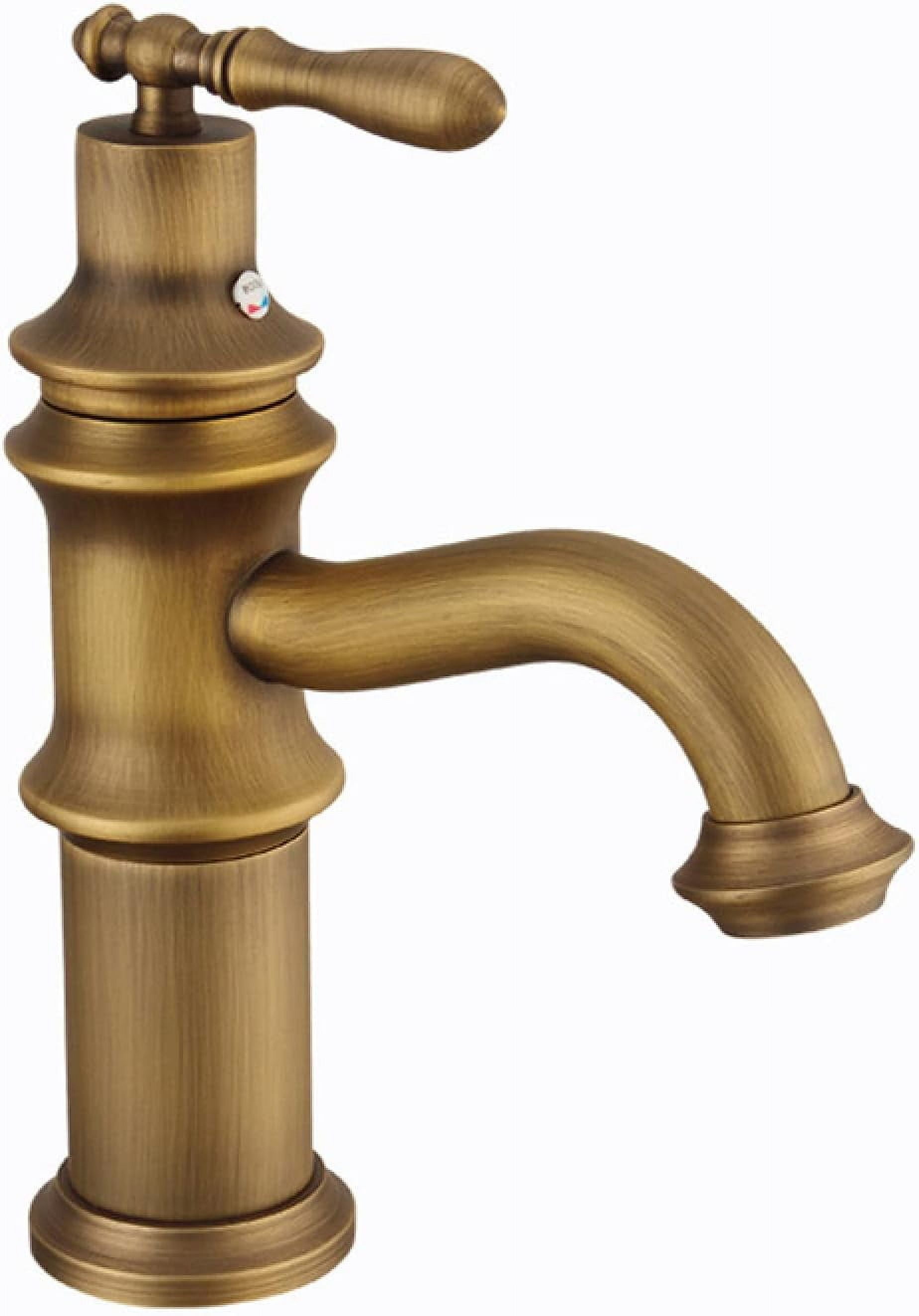 Vintage Bathroom Faucet, Brass Sink Faucet Bathroom, Hot and Cold Sink Mixer Tap Faucet, Single Hole Single Handle Bathroom Sink Faucet, Black