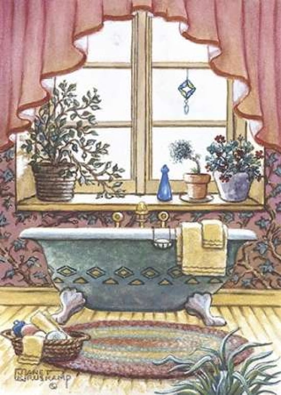 Vintage Bathtub l Canvas Art - Janet Kruskamp (20 x 28)