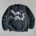 thumbnail image 1 of Vintage Bats Graphic Sweatshirt | Gothic Wildlife Pullover, 1 of 6