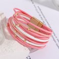 thumbnail image 1 of Vintage Beads Soft Leather Bracelet For Women, 1 of 2