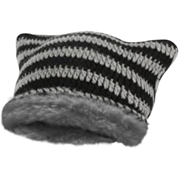 Vintage Beanies Women Fox Hat Grunge Accessories Slouchy Beanies for Women Crochet Hats for Women