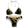 thumbnail image 1 of Vintage Bear Detachable Sponge Adjustable Strap Bikini Set Two-Pack Swimsuit Suit Beach Pool Party, 1 of 6