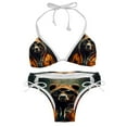 thumbnail image 1 of Vintage Bear Women's Swimsuit Bikini Set, Detachable Sponge, Adjustable Strap, Two-Pack, Beach & Pool Ready, 1 of 6