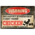 thumbnail image 1 of Vintage Beaver Tin Sign,Warning This Property is Protected by a Highly Trained Beaver,Funny Aluminum Outdoor Warning Sign,for Home Retro Metal Wall Art Decor Signs-8''x12''Tin Sign, 1 of 5