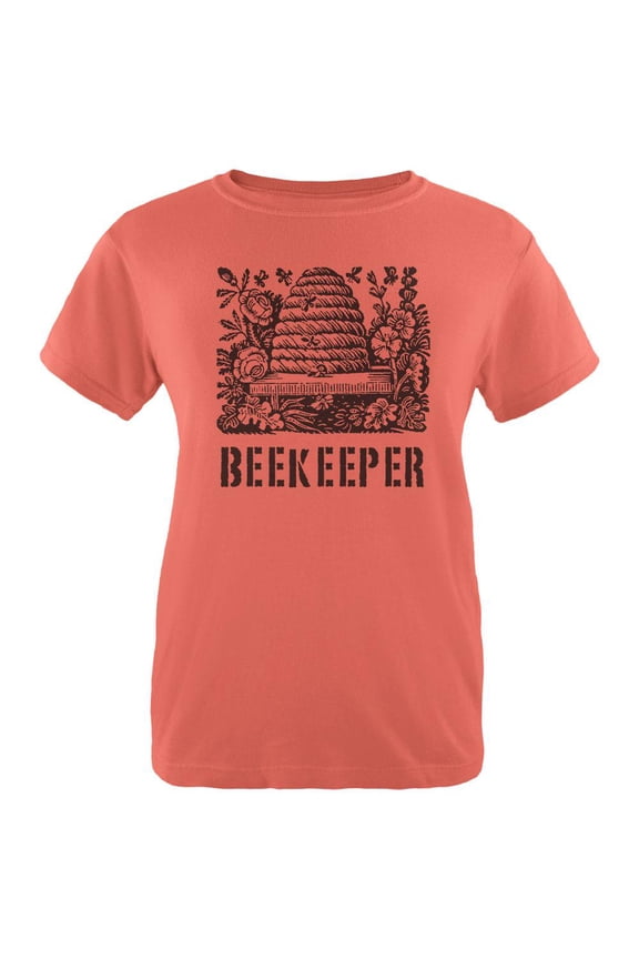 Vintage Bee Beekeeper Hive Womens T Shirt Salmon 2XL