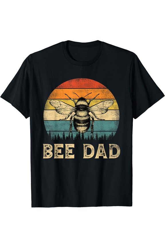 Vintage Bee Dad Bee Lovers Daddy Father's Day T-Shirt