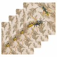 thumbnail image 1 of Vintage Bee Kitchen Dish Towels for Drying Dishes Set of 4, Vintage Brown Tree Branch Waffle Weave Microfiber Hand Tea Bathroom Towels Quick Dry & Absorbent Towel 12x12, 1 of 7