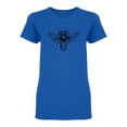 thumbnail image 1 of Vintage Bee Sketch Shaped T-Shirt Women -Image by Shutterstock, Female Small, 1 of 2