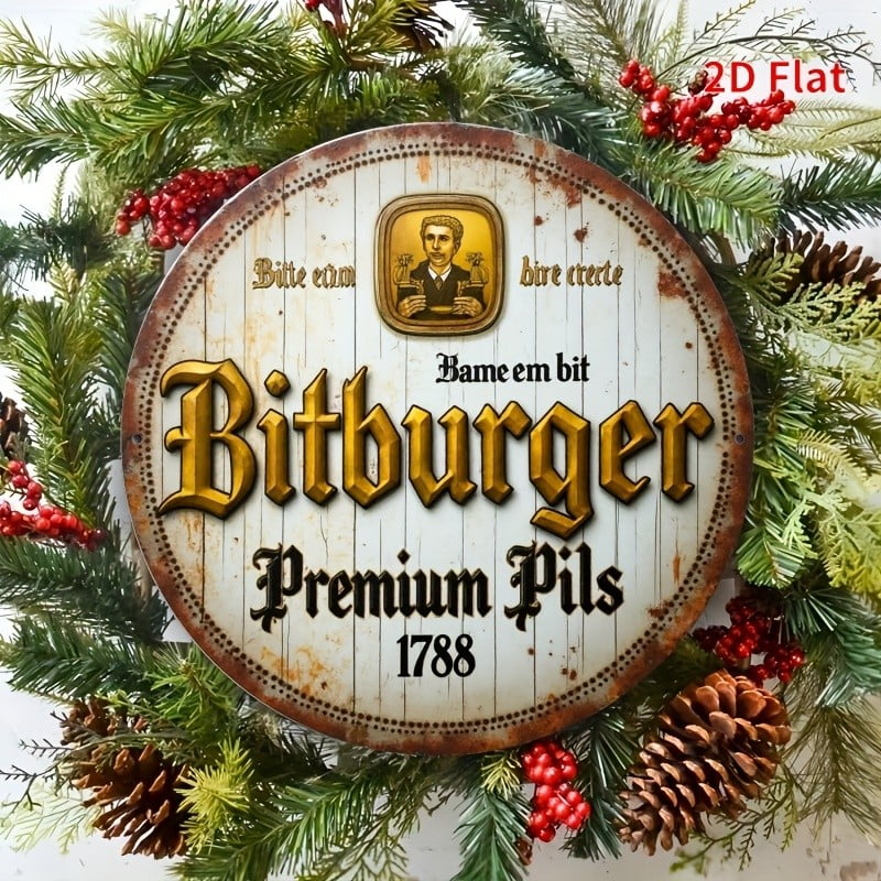 Vintage Beer Bitburger Premium Pils 1788 Tin Metal Signs Home Décor 8x8 ...