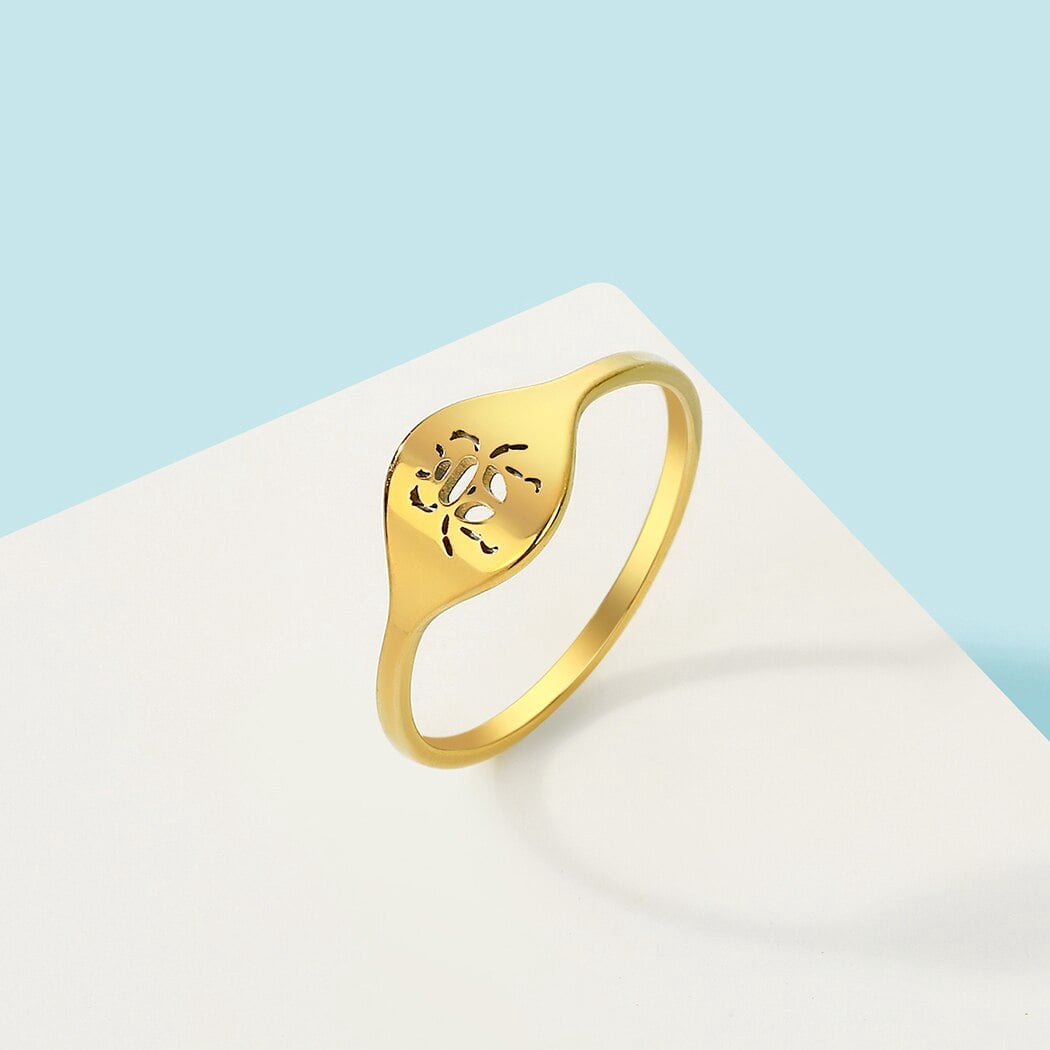 Signet Insect Vintage Beetle Insect Ring Animal Element Ring Signet Ring Party ...