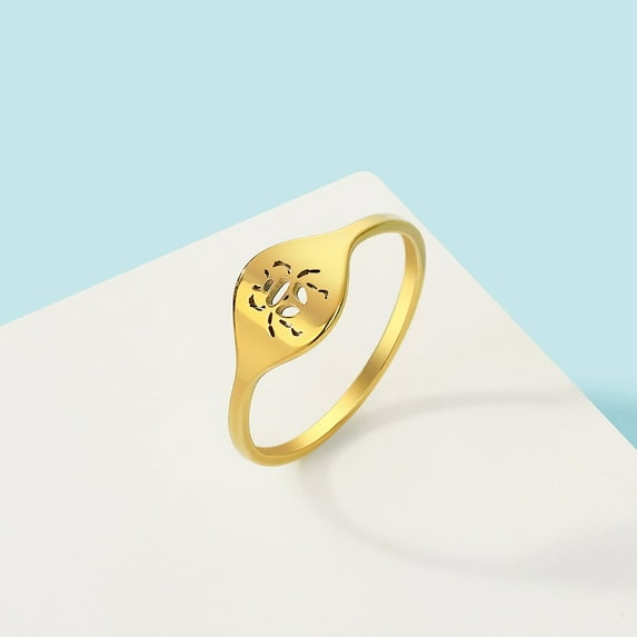 Vintage Beetle Insect Ring Animal Element Ring Signet Ring Party Accessories
