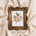 thumbnail image 1 of Vintage Bells Print, Pink Bowwall Art Home Decor #125, Unframed Poster Size 8x12, 1 of 4