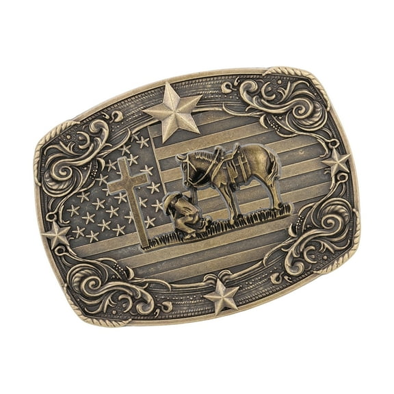 Vintage Belt Buckle Replacement Retro Horse Belt Buckle Metal Photo Props