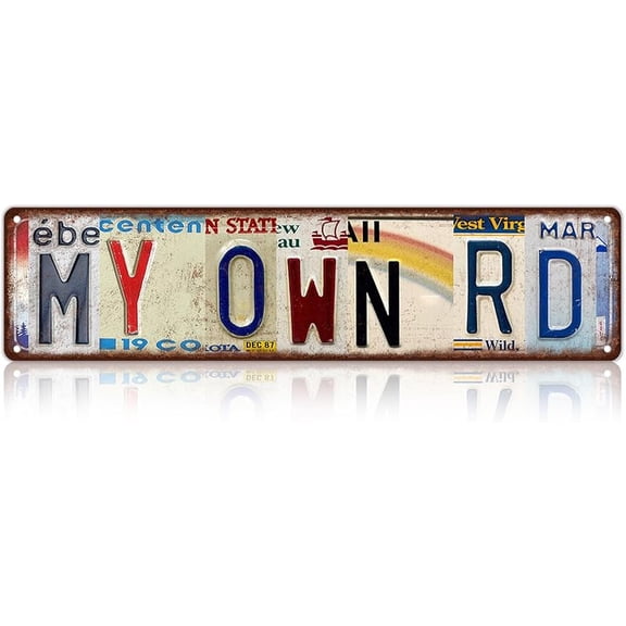 Vintage Ben Dover Lane Wall Decor Street Signs Metal Tin Signs 16 x 4 Inches