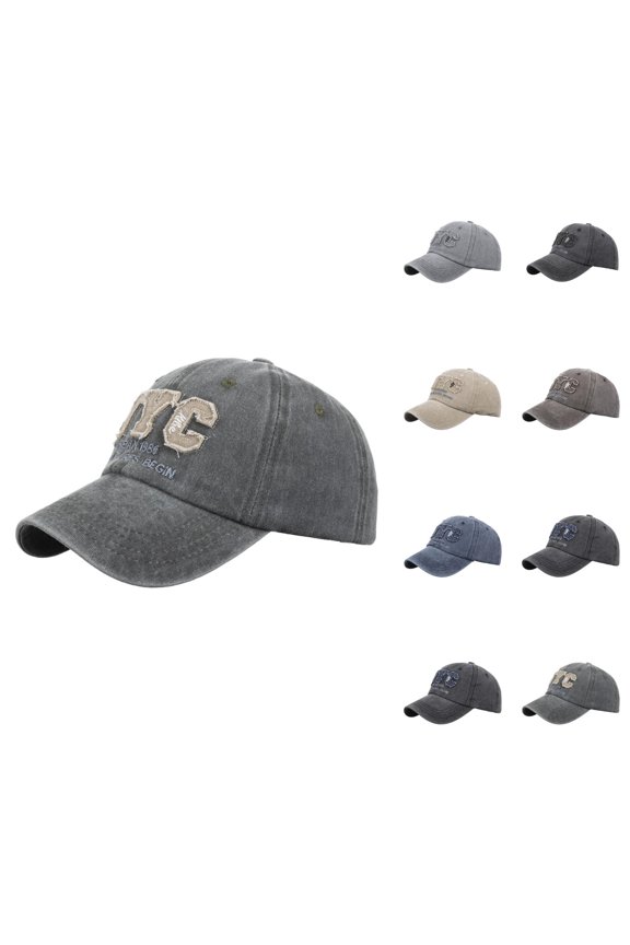 Vintage Beret Beret And Golf Hat, Red Beret, Leather Beret, for Winter Beret Men's Washed Three Embroidery Baseball Cap Do Baseball Bat Couple Hat