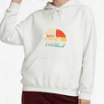 thumbnail image 1 of Vintage Best Cat Dad Ever Design Graphic Hoodie Womans Print White/Black Size S-2XL Casual Hangout Relaxed Fit Tops, 1 of 4