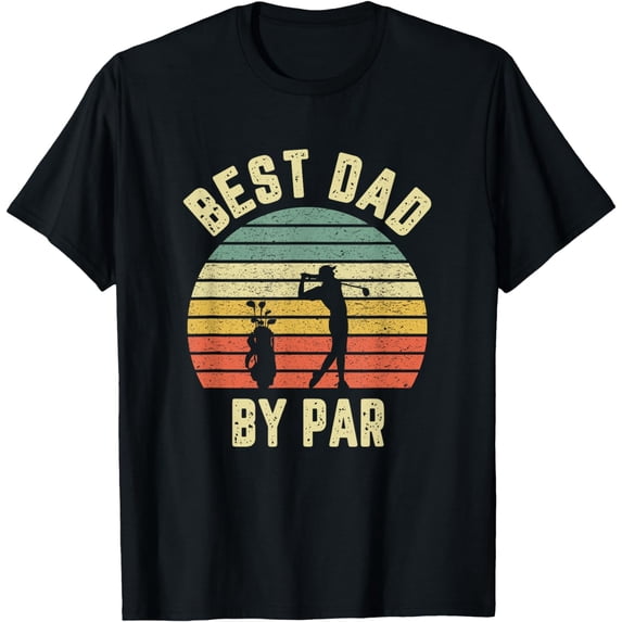 t-shirt Vintage Best Dad By Par Shirt Father's Day Golfing Tshirt T-Shirt mens t shirt,black,women,funny,misfits,men,journey