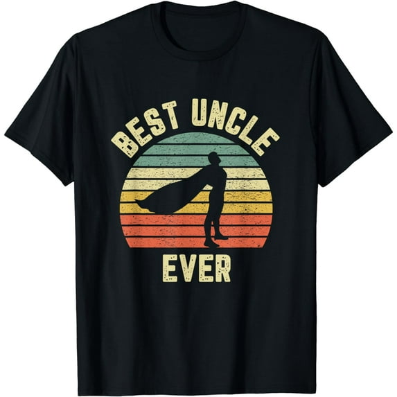 Vintage Best Uncle Ever Shirt Superhero Fun Uncle Gift Idea T-Shirt