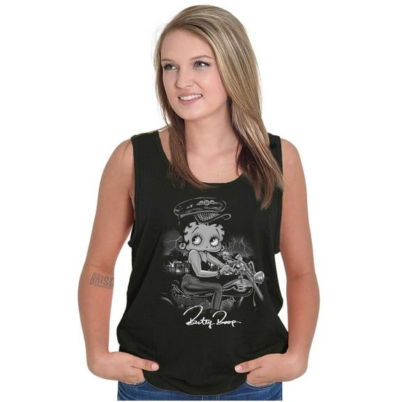 Vintage Betty Boop Biker Chick Women Plus Size Tank Top Brisco Brands 3X