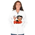thumbnail image 1 of Vintage Betty Boop Cartoon Cherry Zip Hoodie Sweatshirt Women Brisco Brands S, 1 of 5