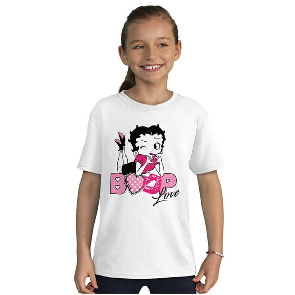 Vintage Betty Boop Cartoon Love Girls Kids T Shirt Tees Teen Brisco Brands S