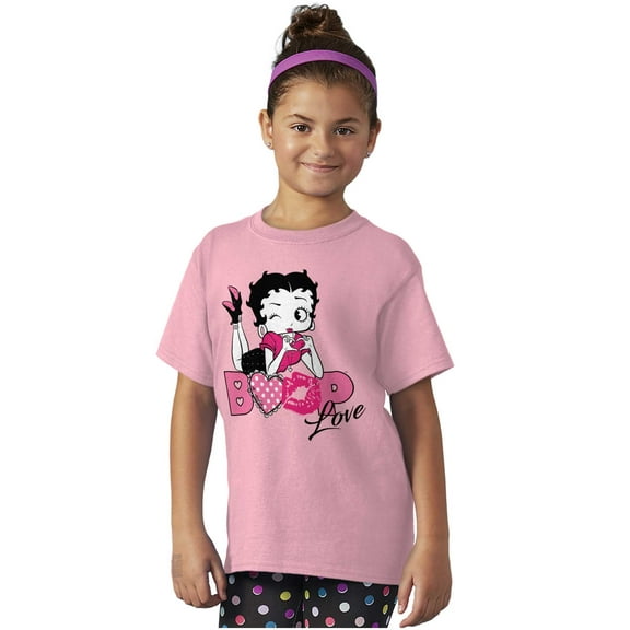 Vintage Betty Boop Cartoon Love Girls Kids T Shirt Tees Teen Brisco Brands S