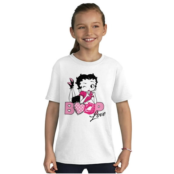 Vintage Betty Boop Cartoon Love Girls Kids T Shirt Tees Teen Brisco Brands XS
