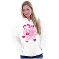 thumbnail image 1 of Vintage Betty Boop Cartoon Love Heart Hoodie Sweatshirt Women Brisco Brands S, 1 of 1