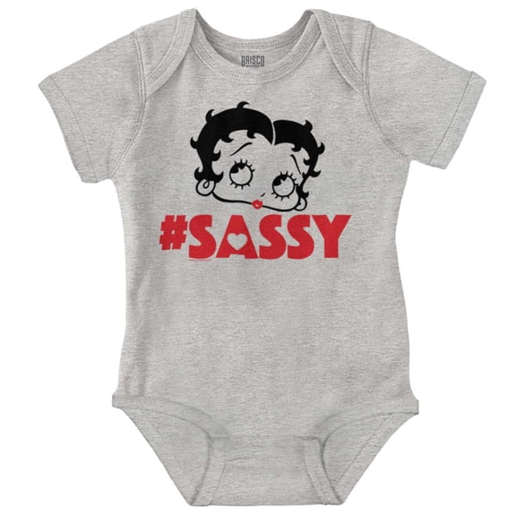 Vintage Betty Boop Hashtag Sassy Bodysuit Jumper Girls Infant Baby Brisco Brands NB