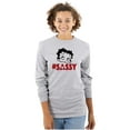 thumbnail image 1 of Vintage Betty Boop Hashtag Sassy Women's Long Sleeve T Shirt Brisco Brands S, 1 of 6