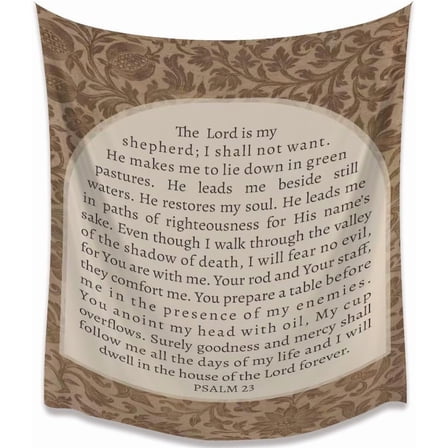 Vintage Bible Verse Hanging Tapestry Aesthetic Decor，Trendy boho Christian Vertical Wall Tapestry for Bedroom Living Girls Room College Dorm40*60nche