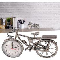Vintage Bicycle Clock, Desk Clock Vintage Table Clock, Mini Motorcycle Model Alarm Clock, Creative Desk Shelf Clock Bike Desk Clock for Kids Birthday Gift