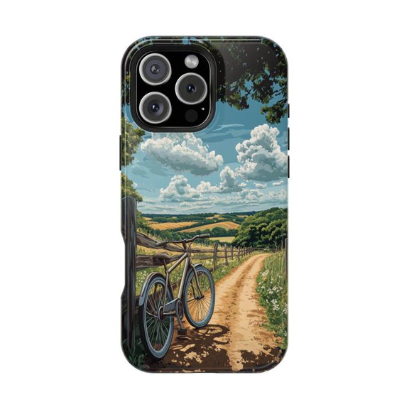 Vintage Bicycle Old Road Bike Artwork Phone Case Retro Cycling Design with iPhone 17 to 11 Pro Max
