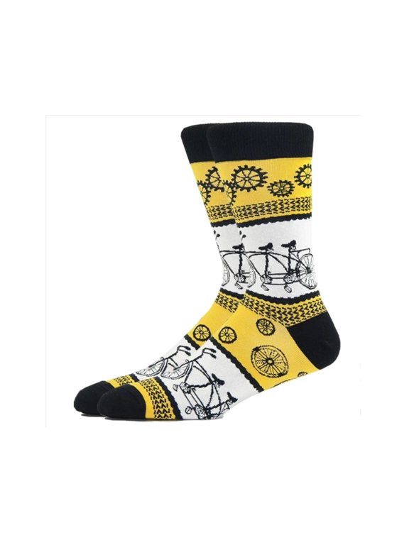 Vintage Bicycle Pattern Socks from the Sock Panda (Adult Large - Men's Shoe Sizes 8-12)