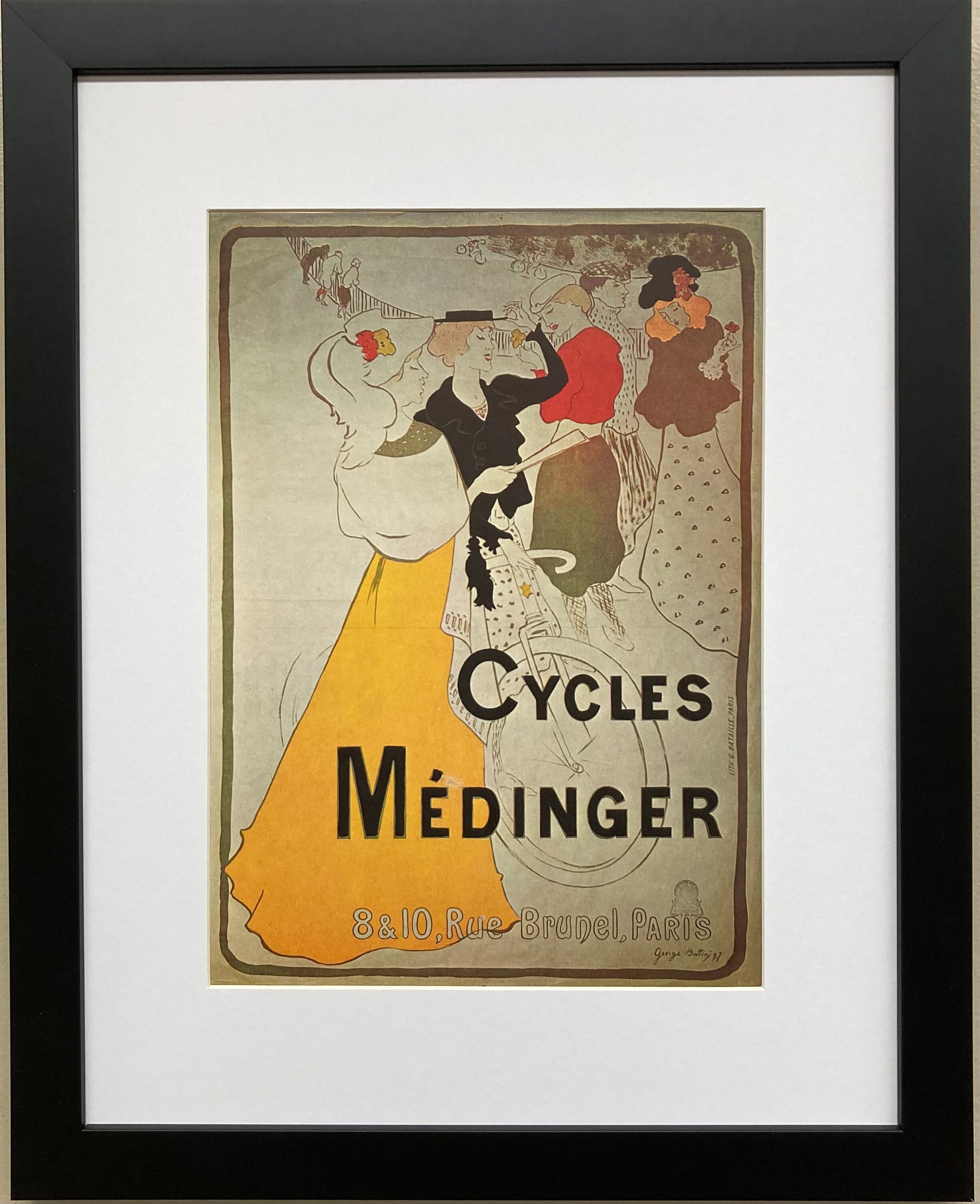 Medinger Vintage Bicycle Poster