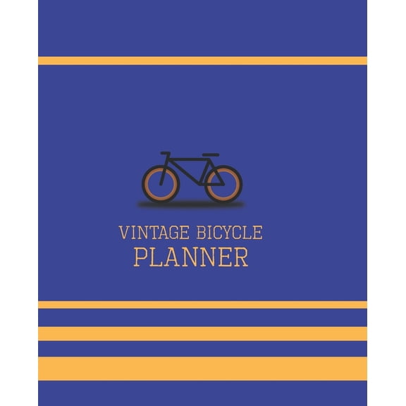 Vintage Bicycle, Rare Weekly Planner Undated, Doted Grid Paper, Multitask Shamble Organizer: Goal setting, To do list, Habit tracker, Gratitude, Notes and Coloring, Remarkable Gift for Cyclist (Paperb