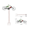 Vintage Bicycle Wind Spinner,Metal Couple Spinner Art, and Mouse
