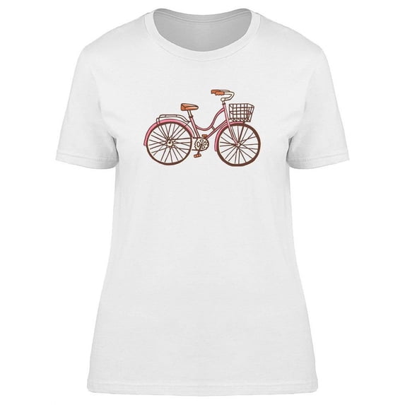 Vintage Bicycle With Basket T-Shirt Women -Image by Shutterstock, Female 3X-Large