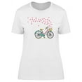 thumbnail image 1 of Vintage Bicycle With Hearts T-Shirt Women -Image by Shutterstock, Female 3X-Large, 1 of 2