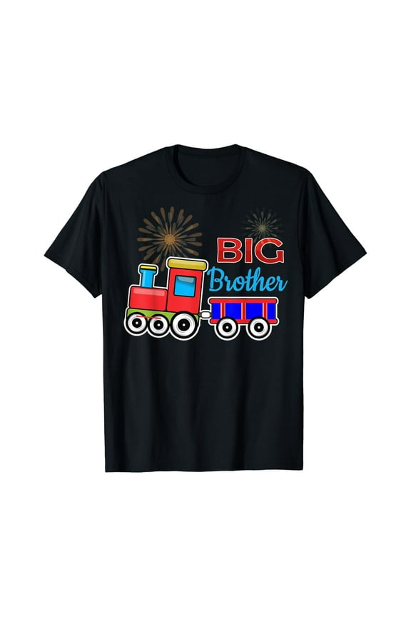Vintage Big Brother Train T-Shirt Toddler/ Infant Tee Best Birthday Gifts