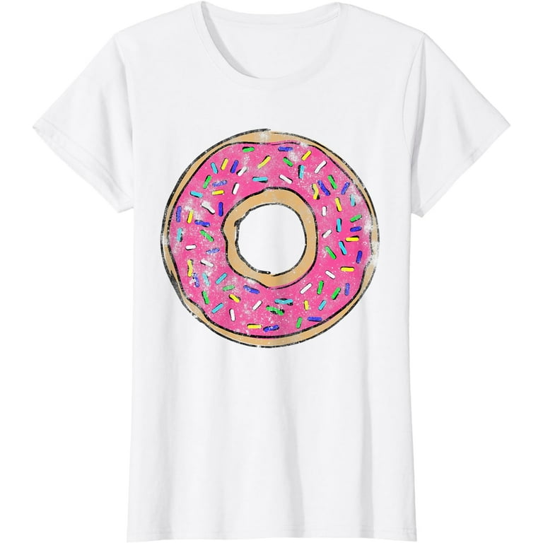 Vintage Big Pink Donut Shirt Sprinkles Doughnut Vintage Big Pink Donut Shirt Sprinkles Doughnut