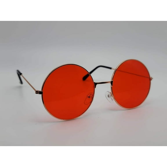 Vintage Big Round Spectacle Sunglasses Frame Fashion Hippie Lens