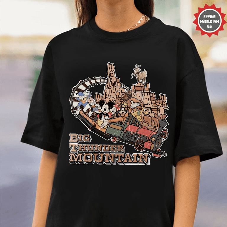 Vintage Big Thunder Mountain Shirt Frontierland Shirt Disney Big Thunder Mountain Railroad Shirt Kid Shirt Unisex For Men Women Walmart