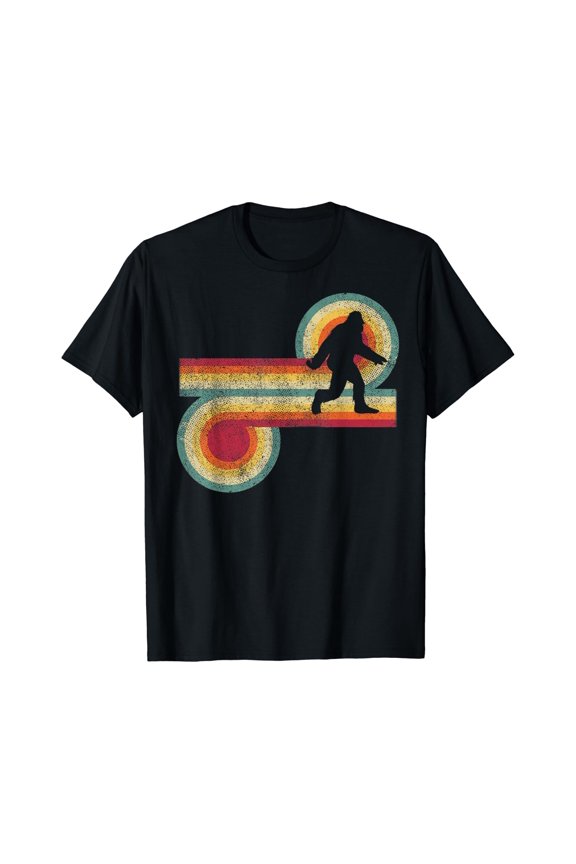 Vintage Bigfoot Sasquatch 70'S 80'S Style Retro Men Women T-Shirt