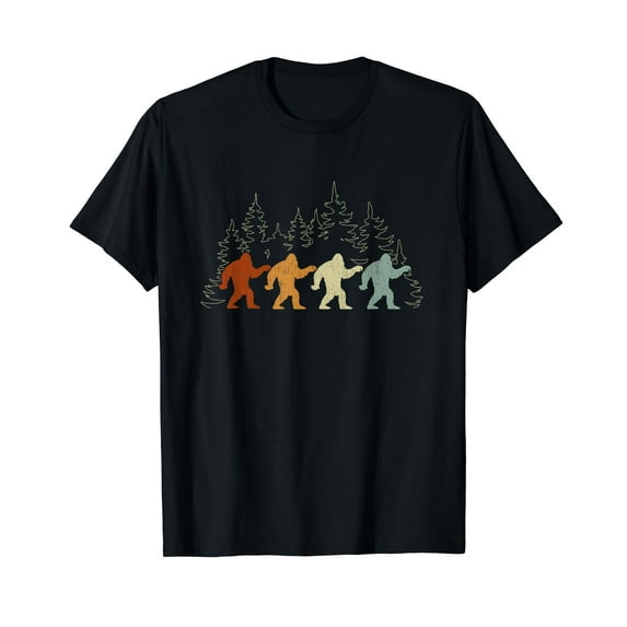 Vintage Bigfoot walking Forest Yeti T-Shirt