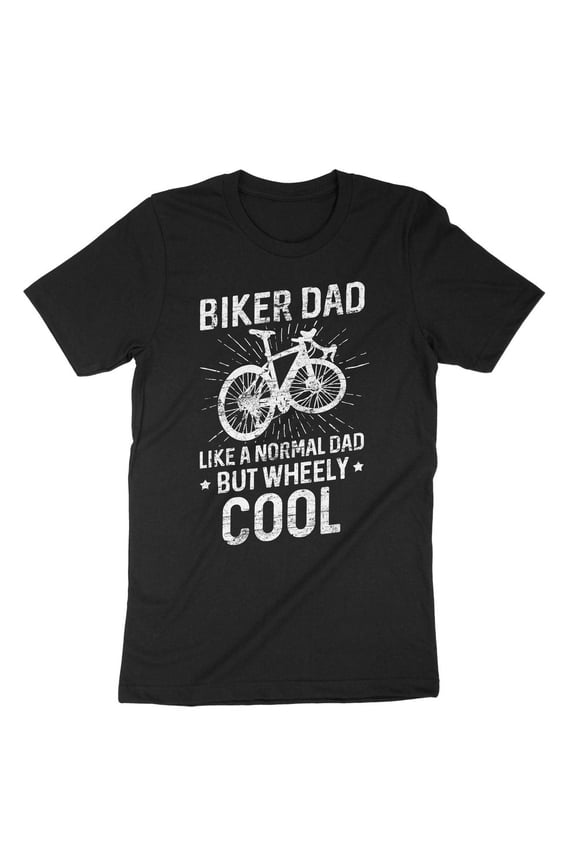 Vintage Biker Dad Like A Normal Dad But Wheely Cool, Cycling Dad, Fathers Day Gift, Mountain Biking Dad - Perfect Gifts For Everyone