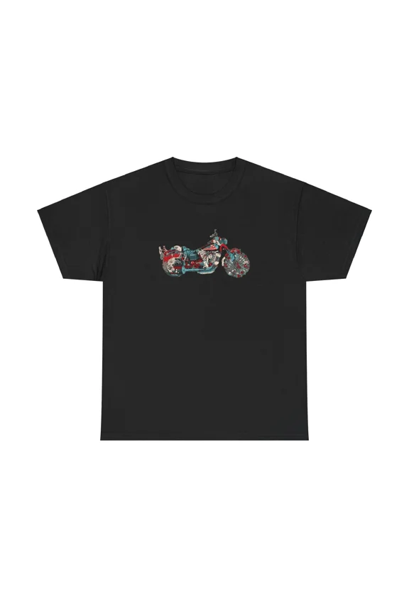 Vintage Biker Motorcycle HD Retro Cycle Logo Graphic Unisex T-Shirt, S-5XL