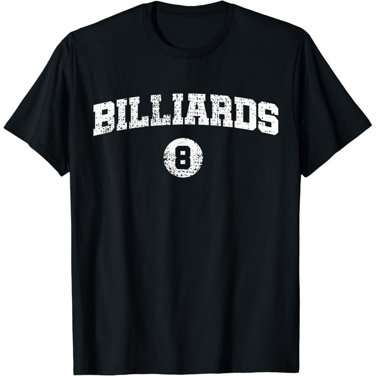 Billard T-Shirt Billiards 8 Eight Ball Tshirt Tee Retro Gift Billard T-Shirt Billiards 8 Eight Ball Tshirt Tee Retro Gift