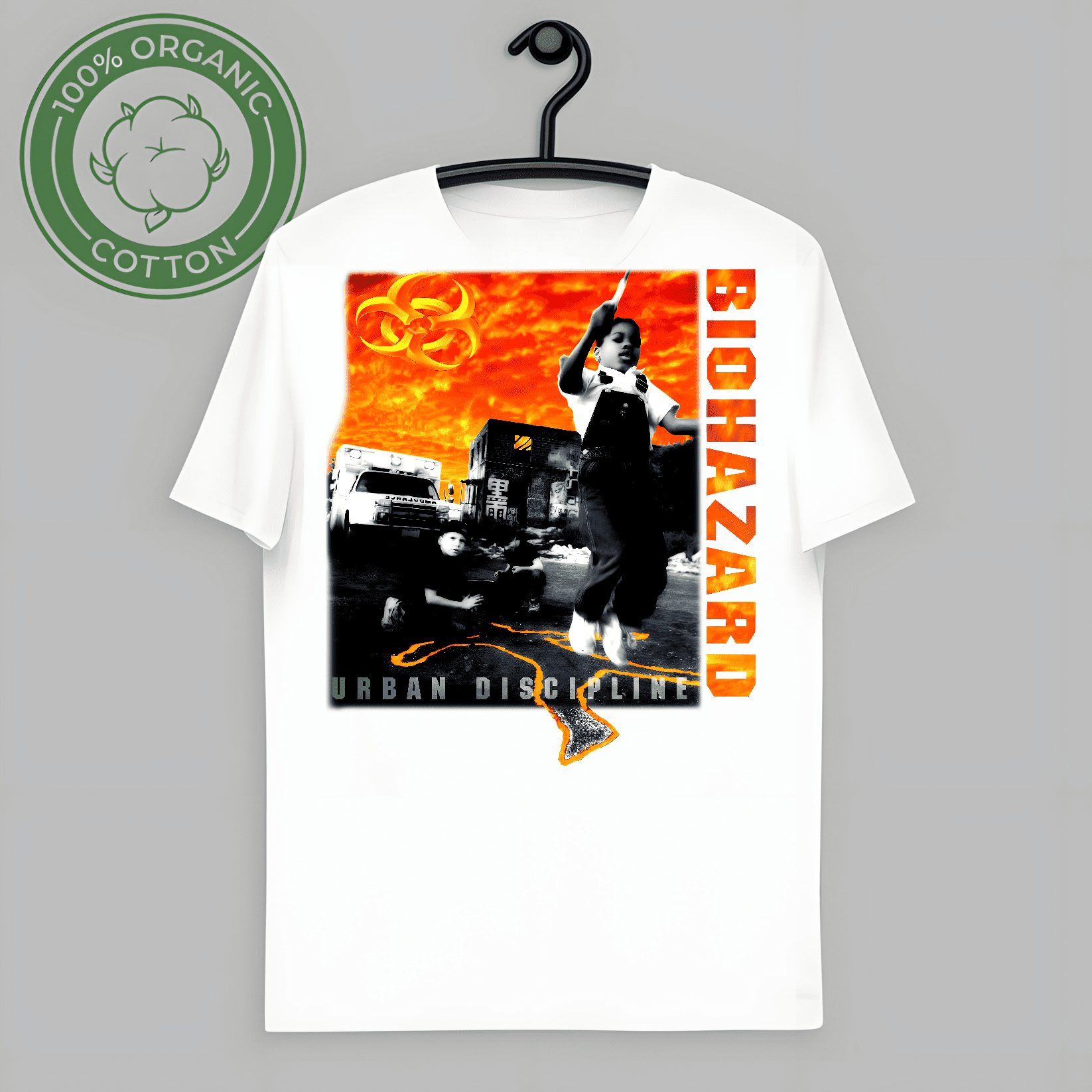 Vintage Biohazard Band Urban Discipline Short Sleeve T-shirt size